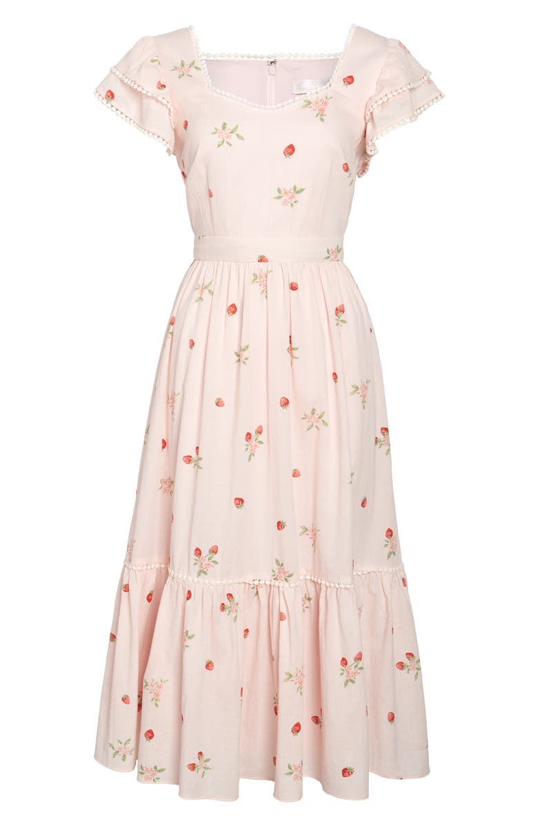 Rachel Parcell Print Ruffle Dress, Main, color,