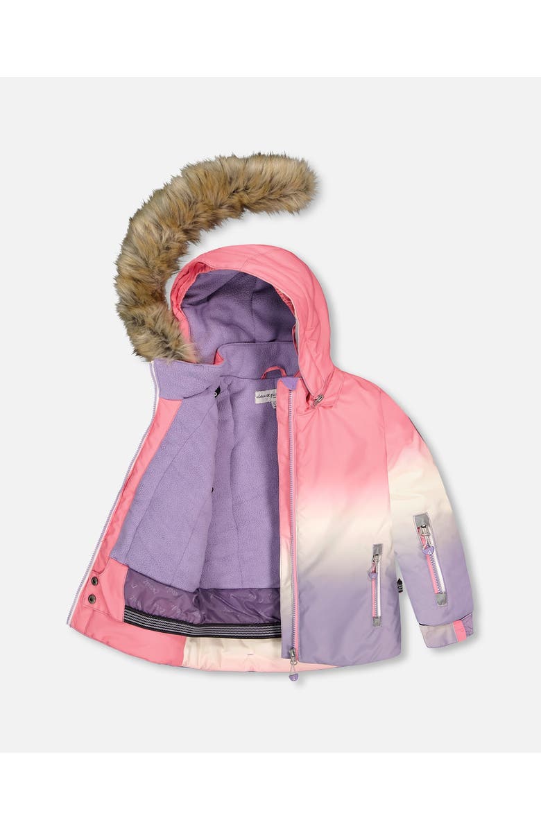 Deux par Deux Two-Piece Play Snowsuit Retro Flower, Alternate, color, Pink