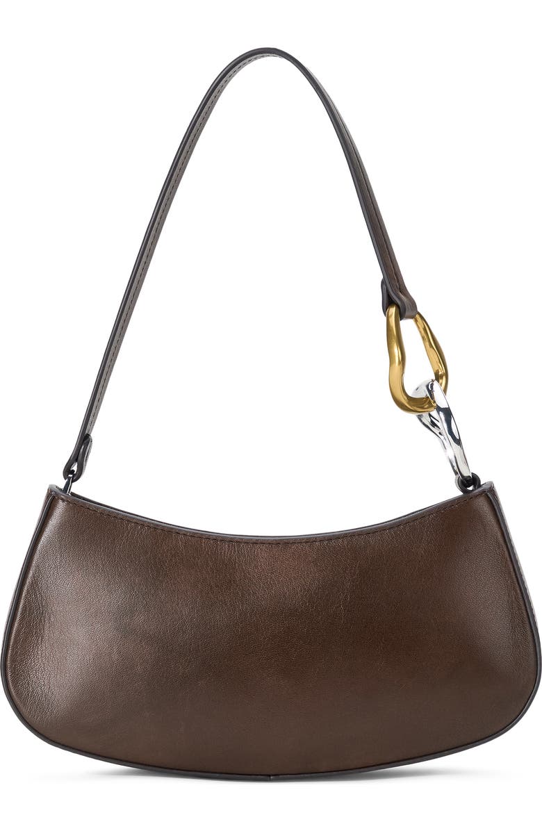 STAUD Ollie Shoulder Bag, Main, color, Espresso Distressed