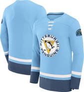 FANATICS Men's Fanatics  Light Blue Pittsburgh Penguins Vintage High Point Long Sleeve T-Shirt