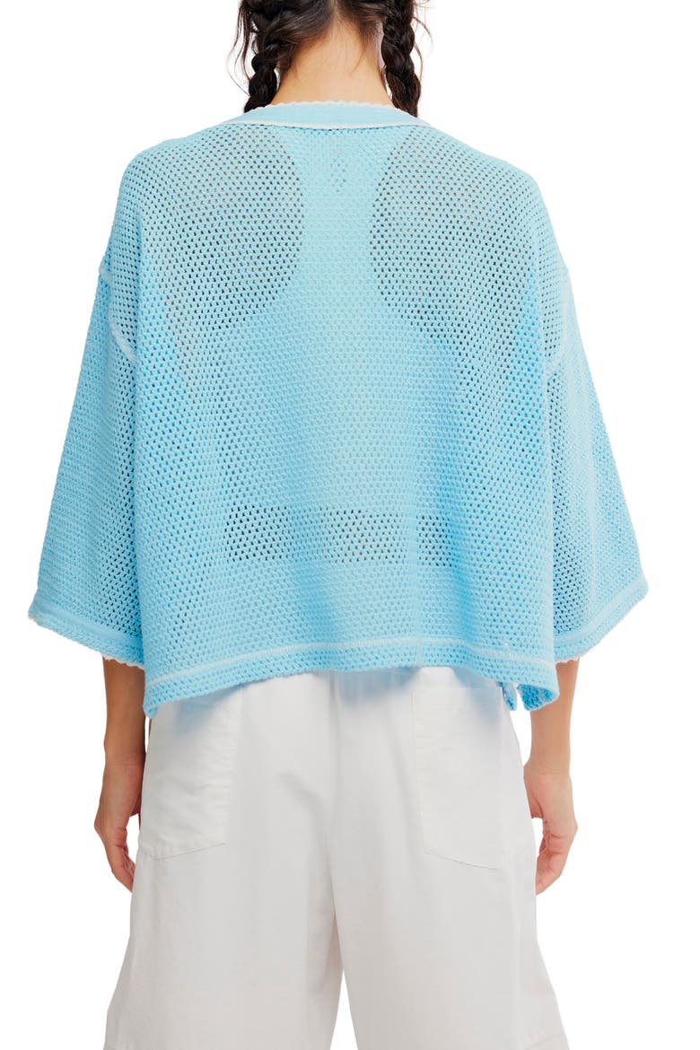 FP Movement Camp Out Embroidered Open Stitch Top, Alternate, color, BRIGHT BLUE