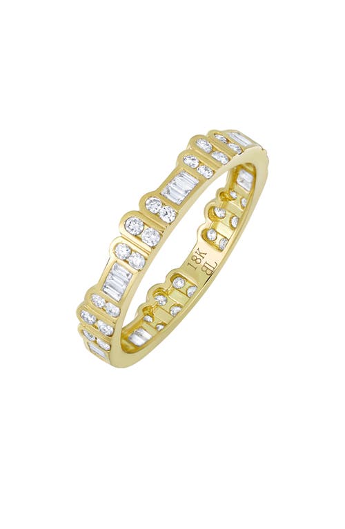 Bony Levy Florentine 18k Gold Stackable Diamond Ring In Gold