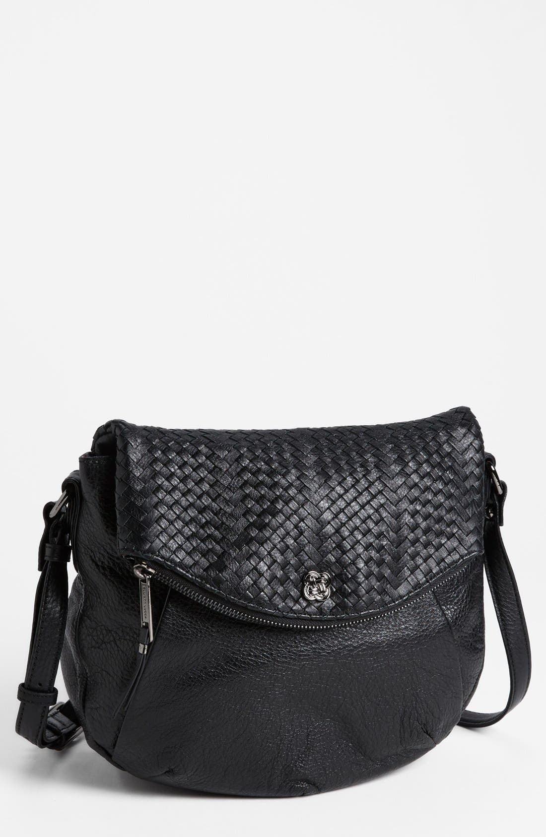 Elliott Lucca 'Intreccio' Leather Crossbody Bag, Main, color, 