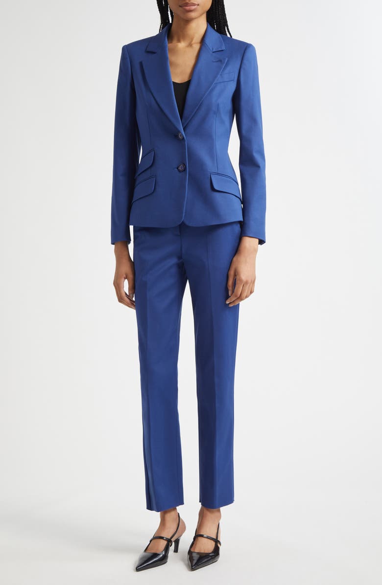 Emporio Armani Couture Straight Leg Pants, Alternate, color, Cobalt Blue