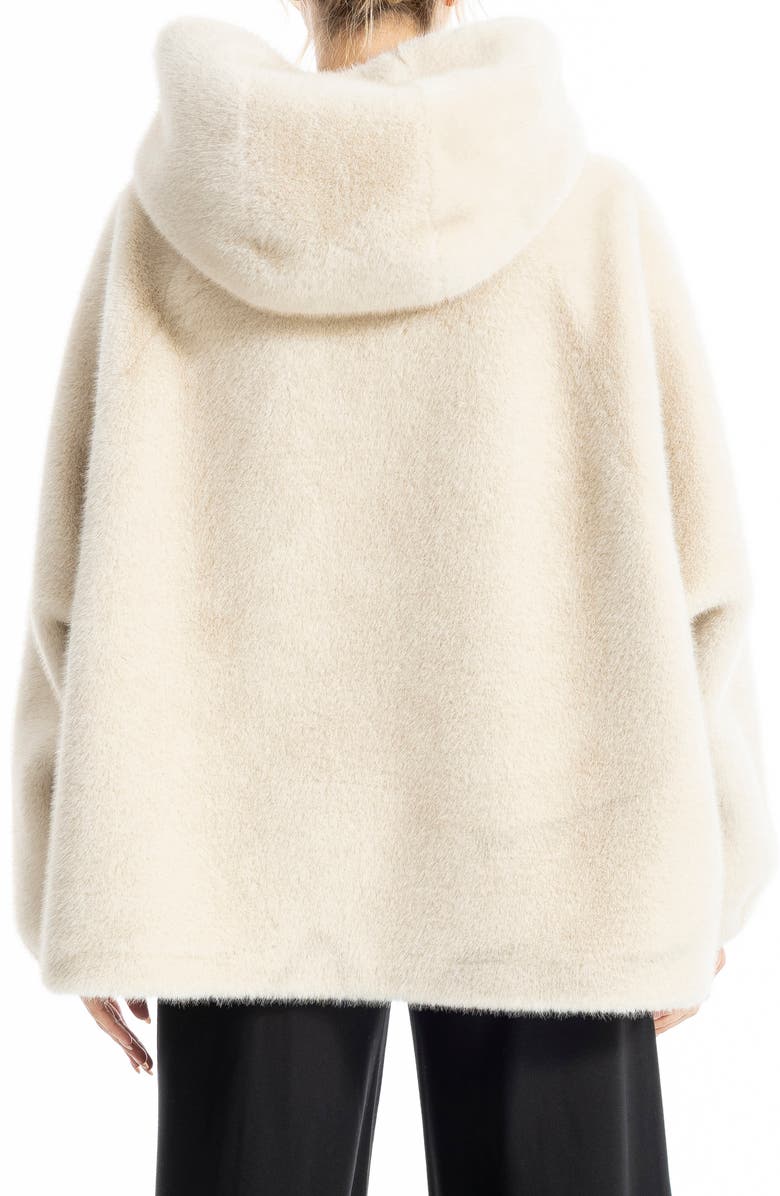 MAX STUDIO Faux Fur Jacket, Alternate, color, Ivory