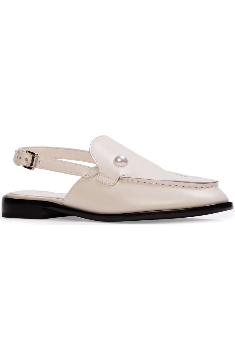 BLACK SUEDE STUDIO Haven Slingback Loafer, Alternate, color, Coconut Leather