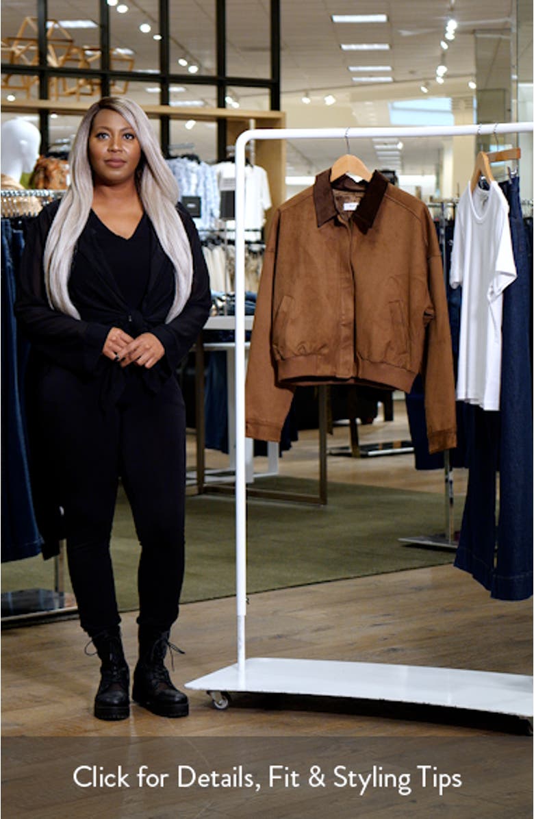 Sorine Faux Suede Jacket, sales video thumbnail