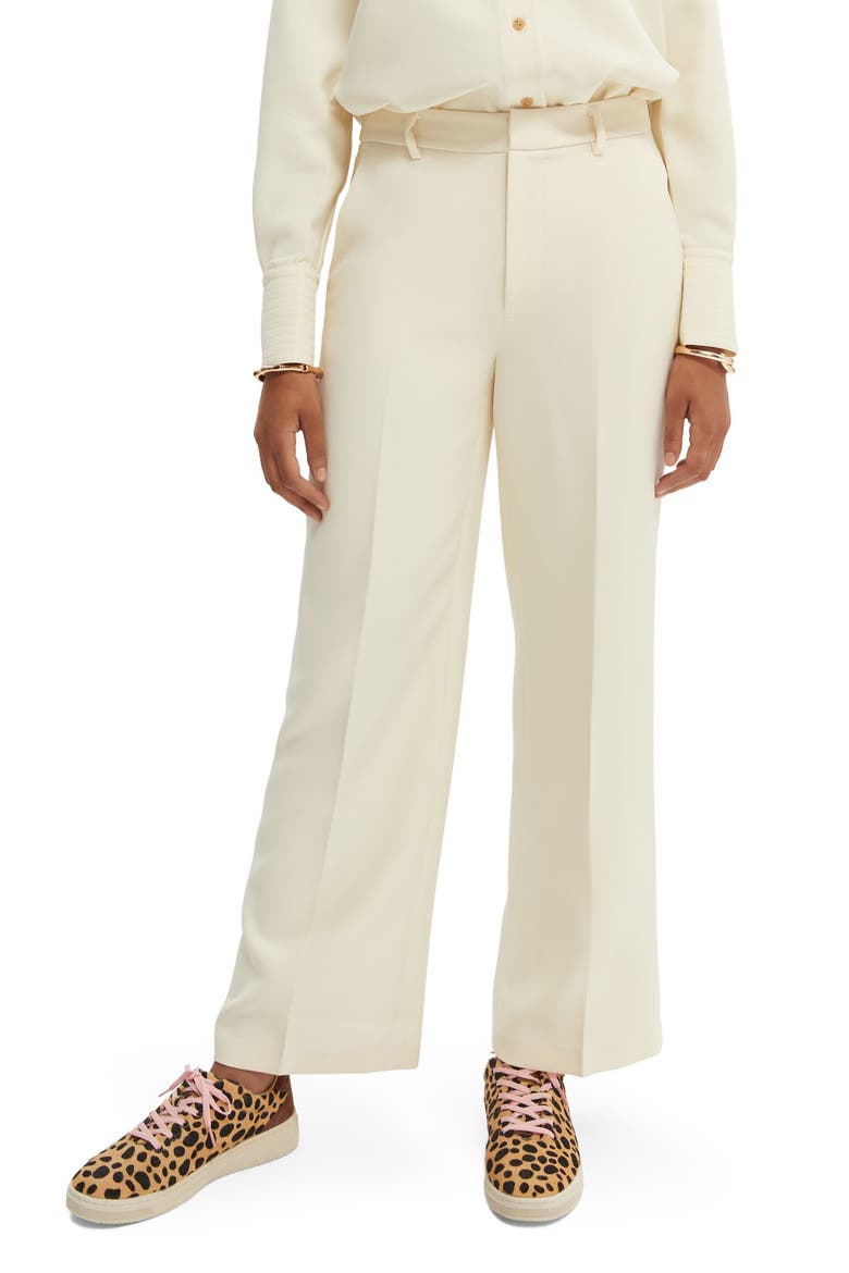 Edie Wide Leg Trousers, Main, color, VANILLA