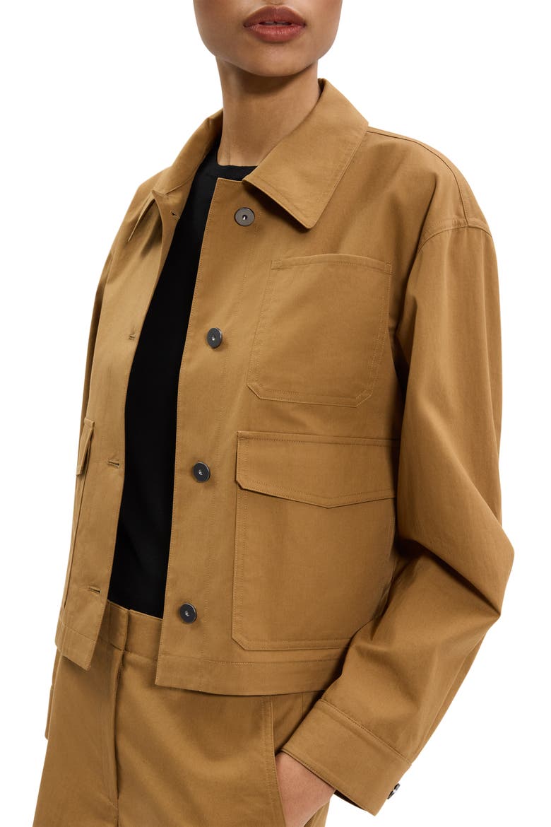 Cotton Crop Work Jacket, Alternate, color, BRONZE