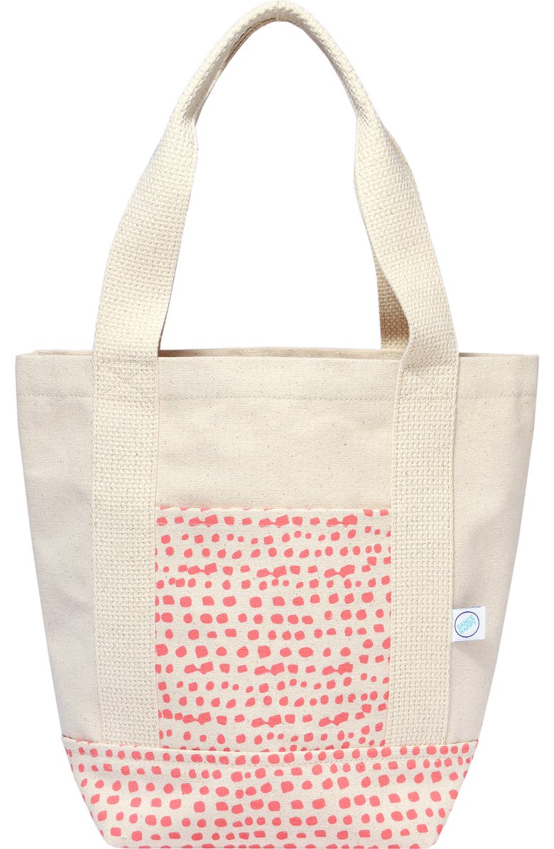 Dance Happy Incana Mini Tote Bag, Main, color, Coral