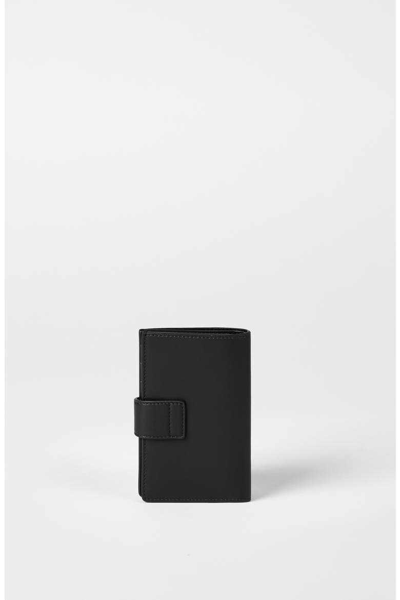 Leather wallet with zipper, Alternate, color, Black