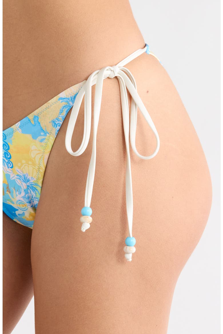 Cheeky V Bikini Bottoms, Alternate, color, NEON SPLICE