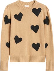 Caslon® Intarsia Heart Sweater
