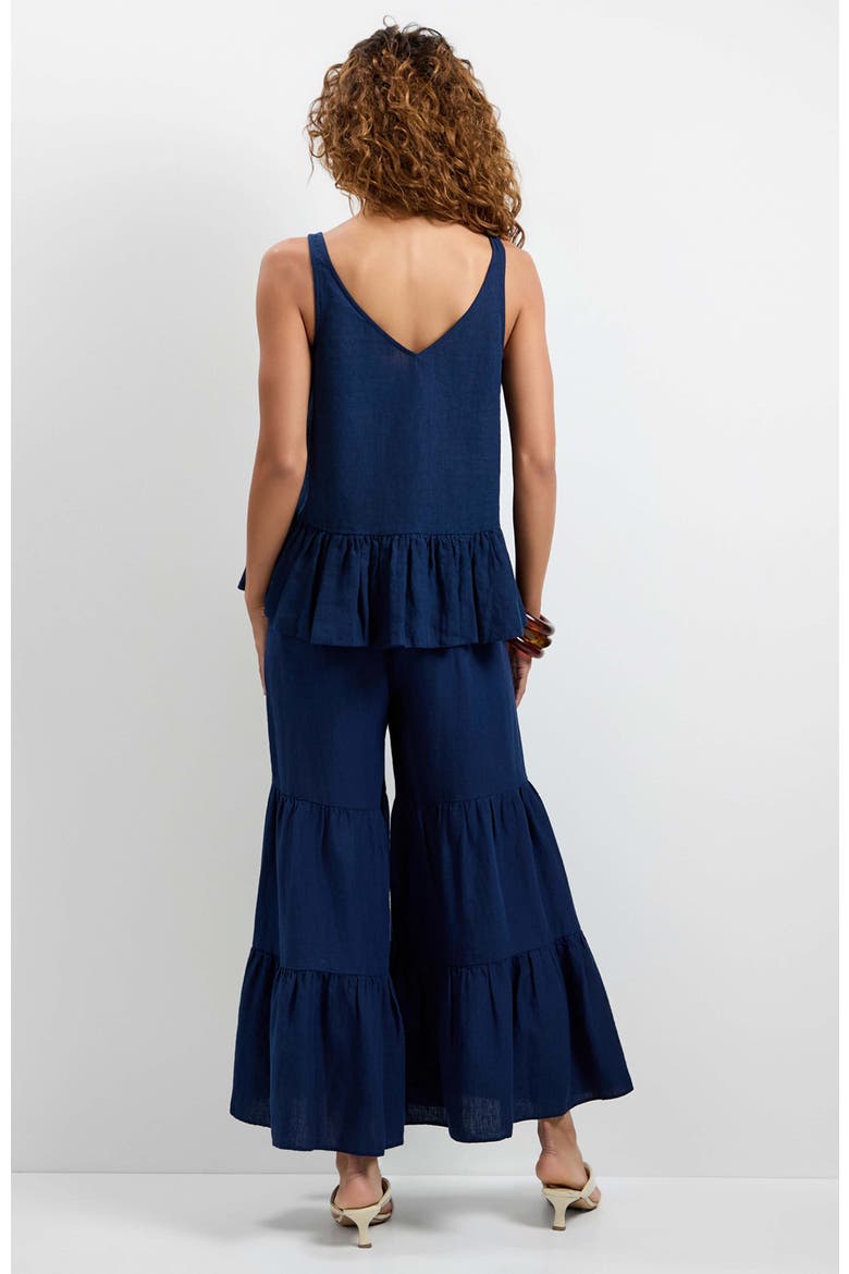 Bosco Tiered Ruffle Top, Alternate, color, Darsena