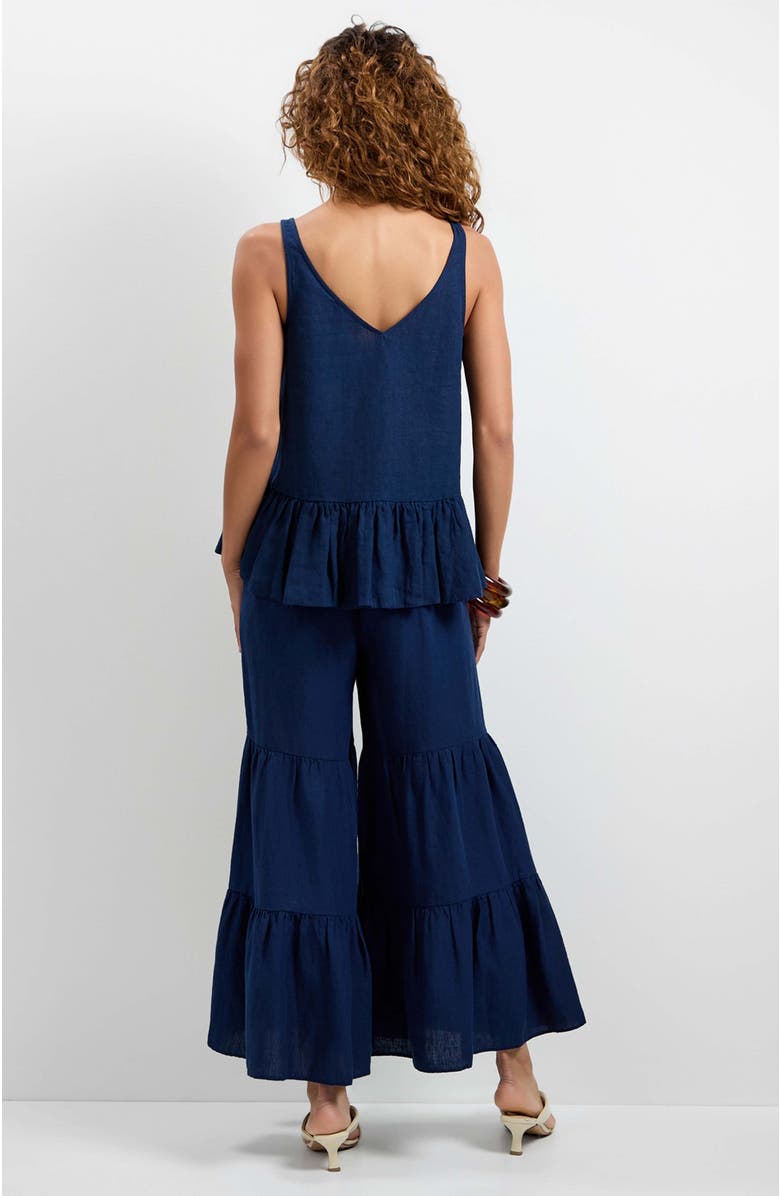 Trina Turk Bosco Tiered Ruffle Top, Alternate, color, Ink