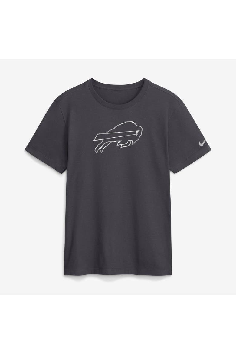 Men's Nike Anthracite Buffalo Bills Fractal Logo T-Shirt, Main, color, Anthracite