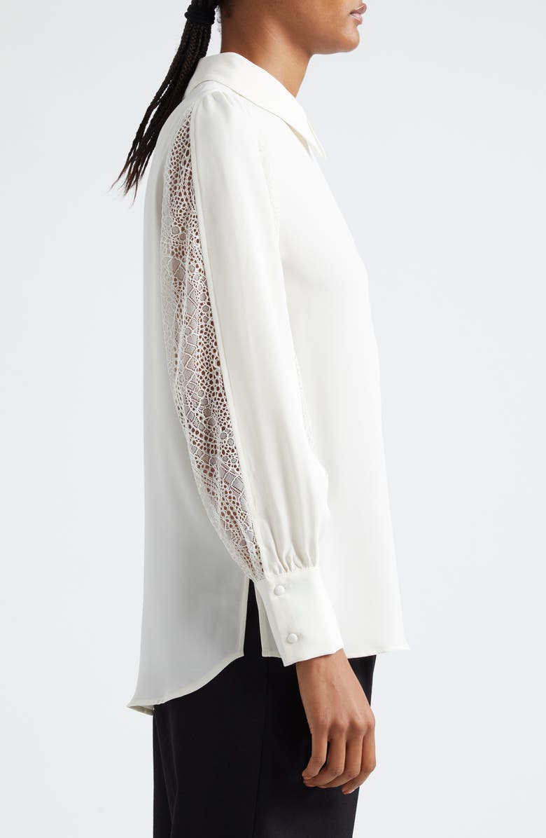 Reiss Renata Lace Trim Shirt, Alternate, color,