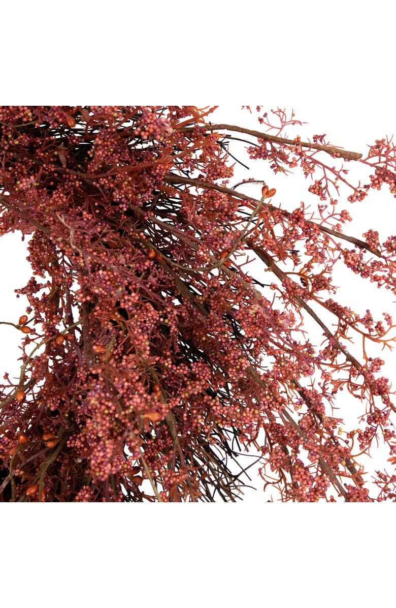 Northlight Pip Berry Clusters Artificial Fall Harvest Twig Wreath - 24", Alternate, color, 