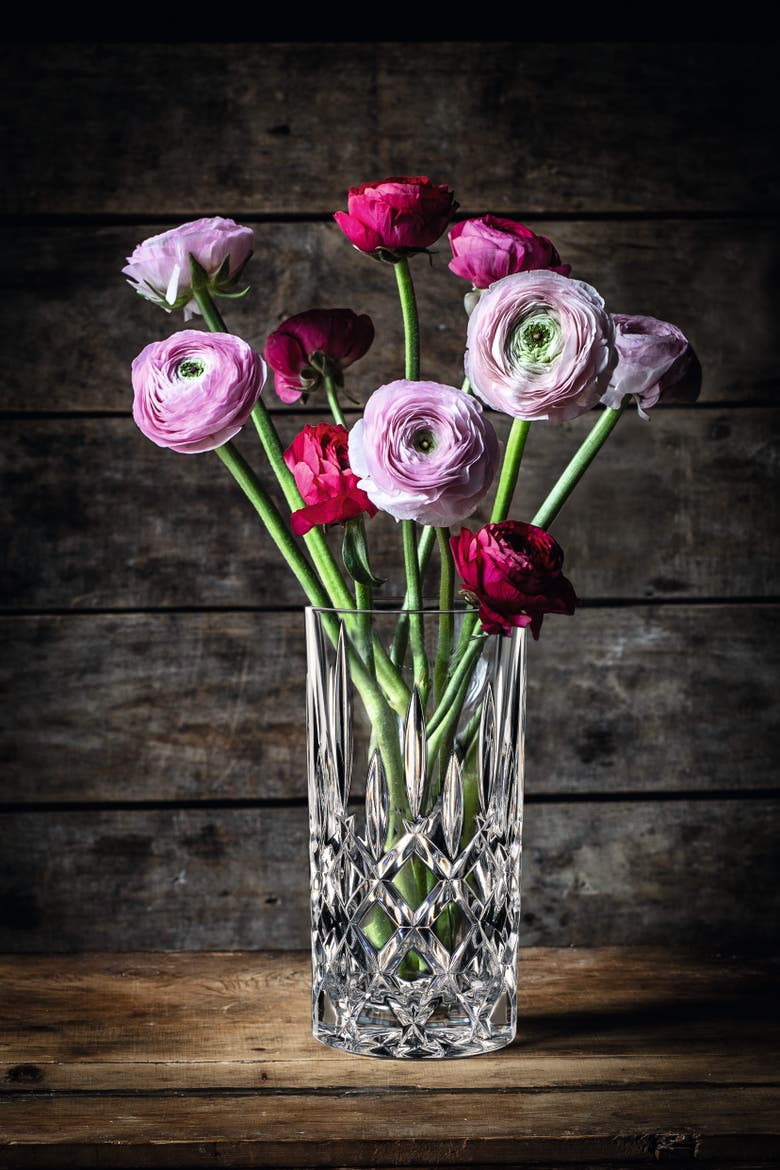 Noblesse 9" Vase, Alternate, color, Clear