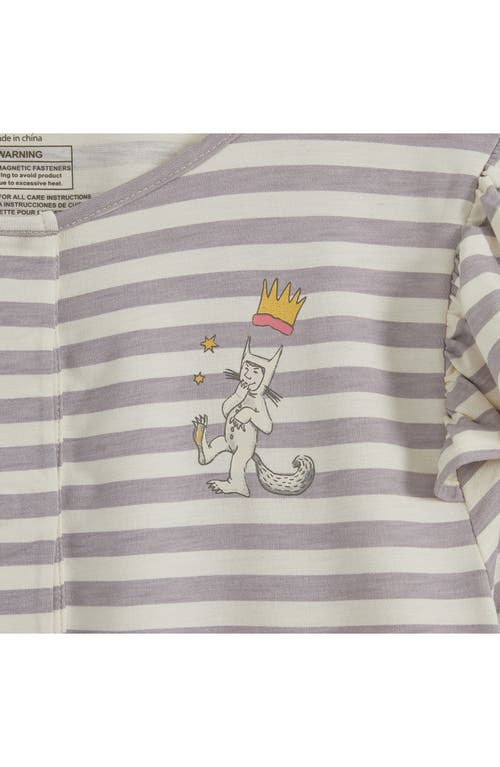 Magnetic Me 'where The Wild Things Are' Magnetic Closure Pajamas In Gray