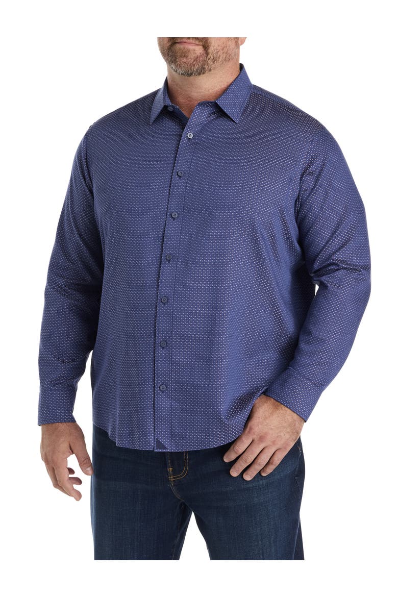 Big & Tall Rigby Sport Shirt, Alternate, color, BLUE