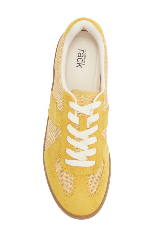 Nordstrom Rack Philly Embossed Lace-up Sneaker In Yellow