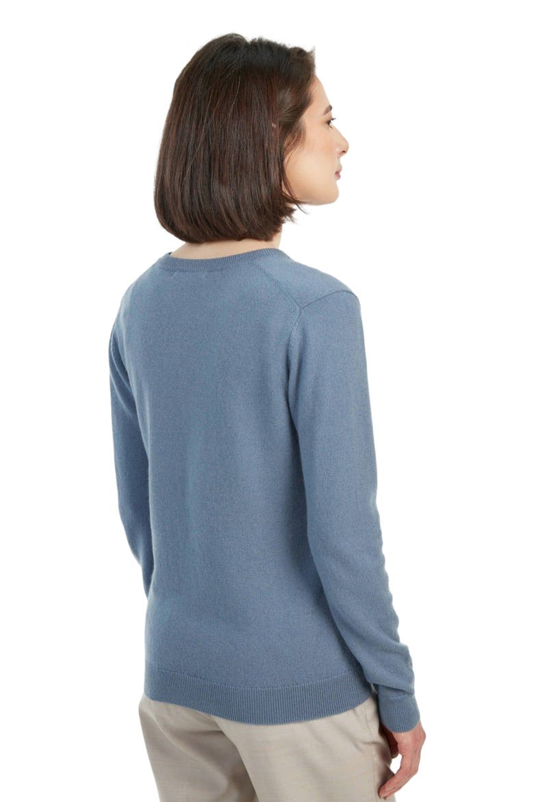 V-Neck Sweater, Alternate, color, purple impression