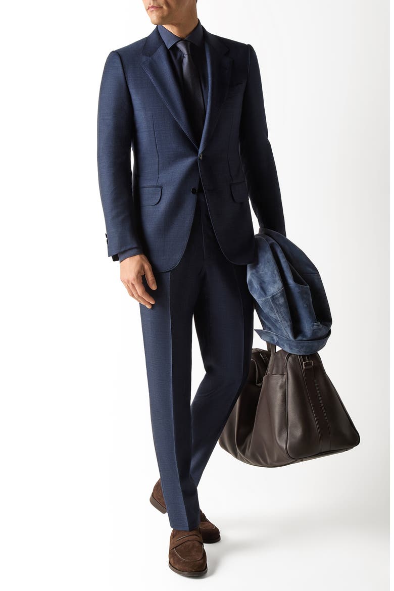 Trofeo Wool Suit, Main, color, BLUE