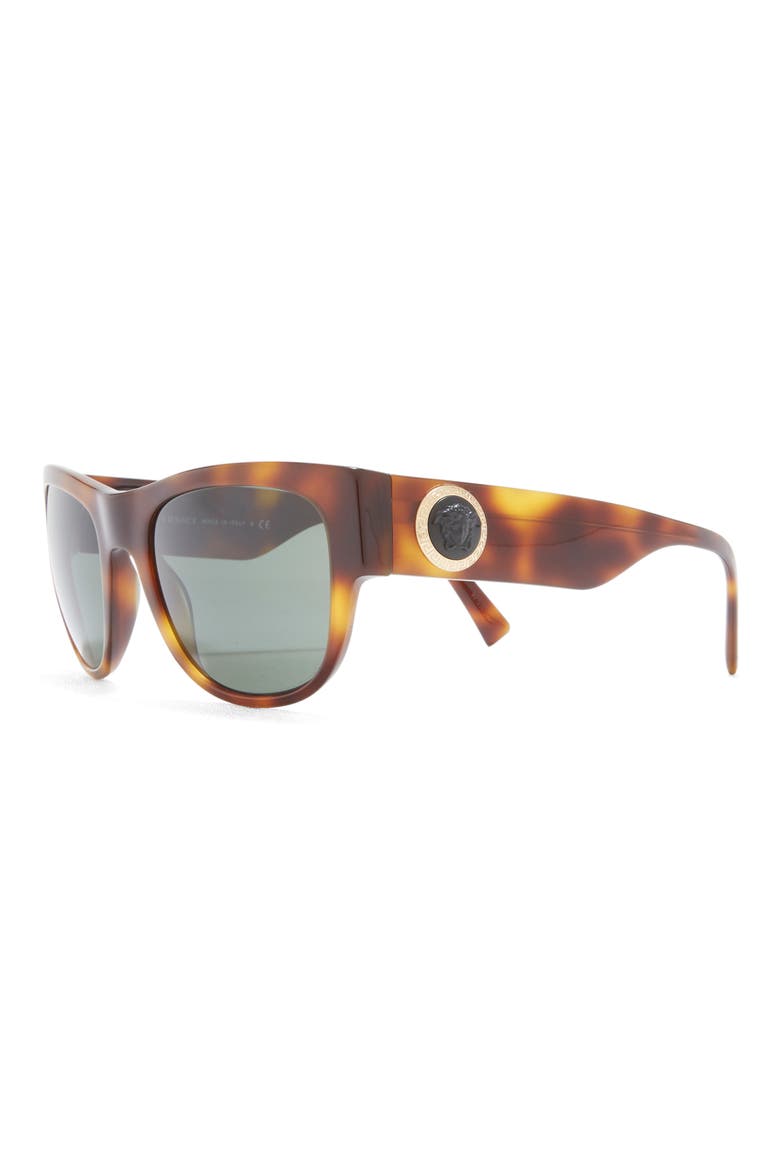 55mm Square Sunglasses, Alternate, color, HAVANA