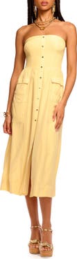 Ramy Brook Blair Strapless Midi Dress