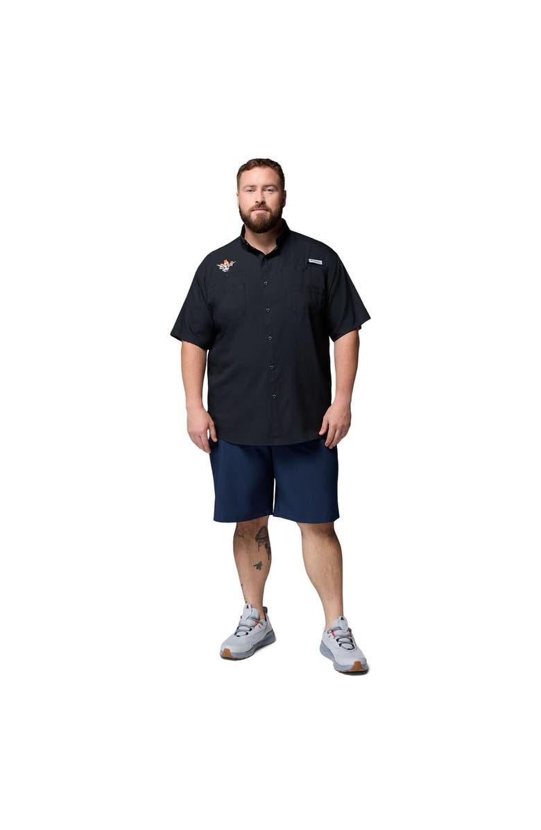 Columbia Men's Columbia  Black Texas Longhorns Big & Tall Tamiami Omni-Shade Button-Down Shirt, Alternate, color, 