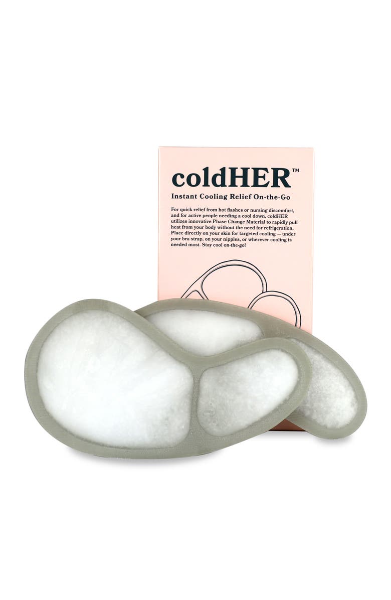 Mommy Matters coldHER Cooling Bra Inserts for Nursing Relief, Alternate, color, Grey