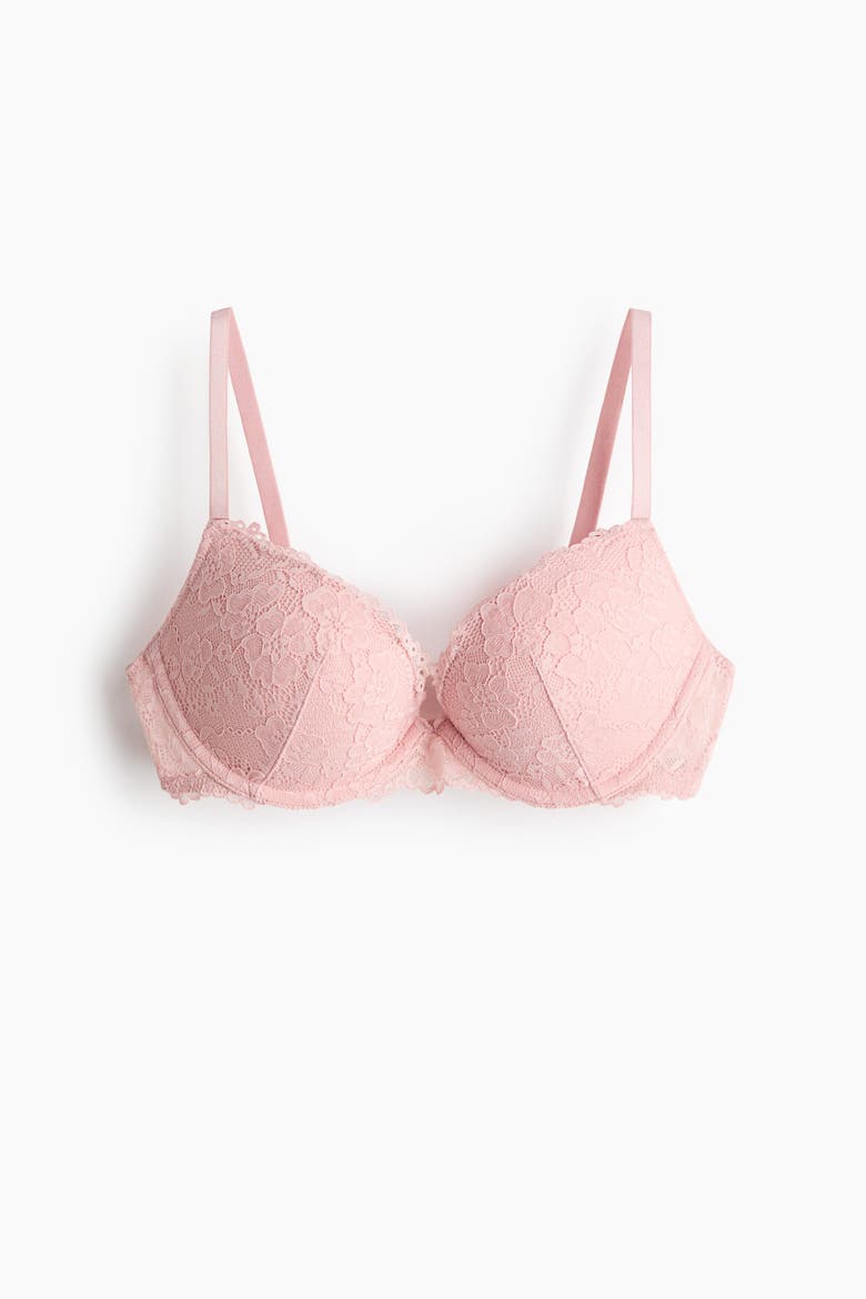 Lace Super Push-up Bra, Main, color, pink