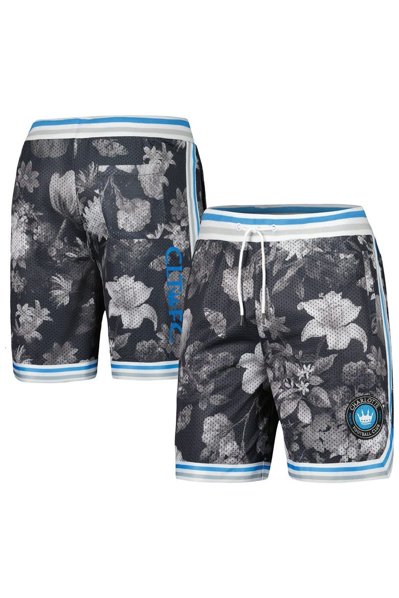 Men's The Wild Collective  Charcoal Charlotte FC Mesh Printed Shorts, Main, color, Charcoal
