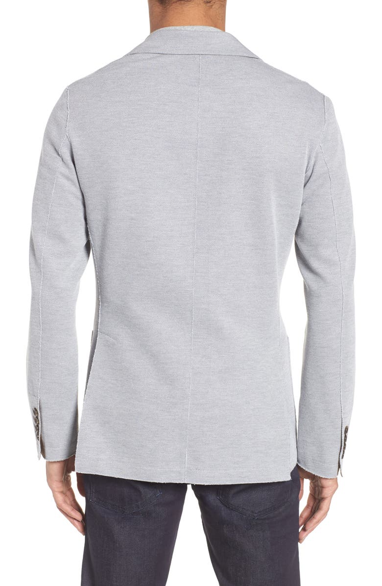 Eleventy Slim Fit Jersey Sport Coat, Alternate, color, Grey