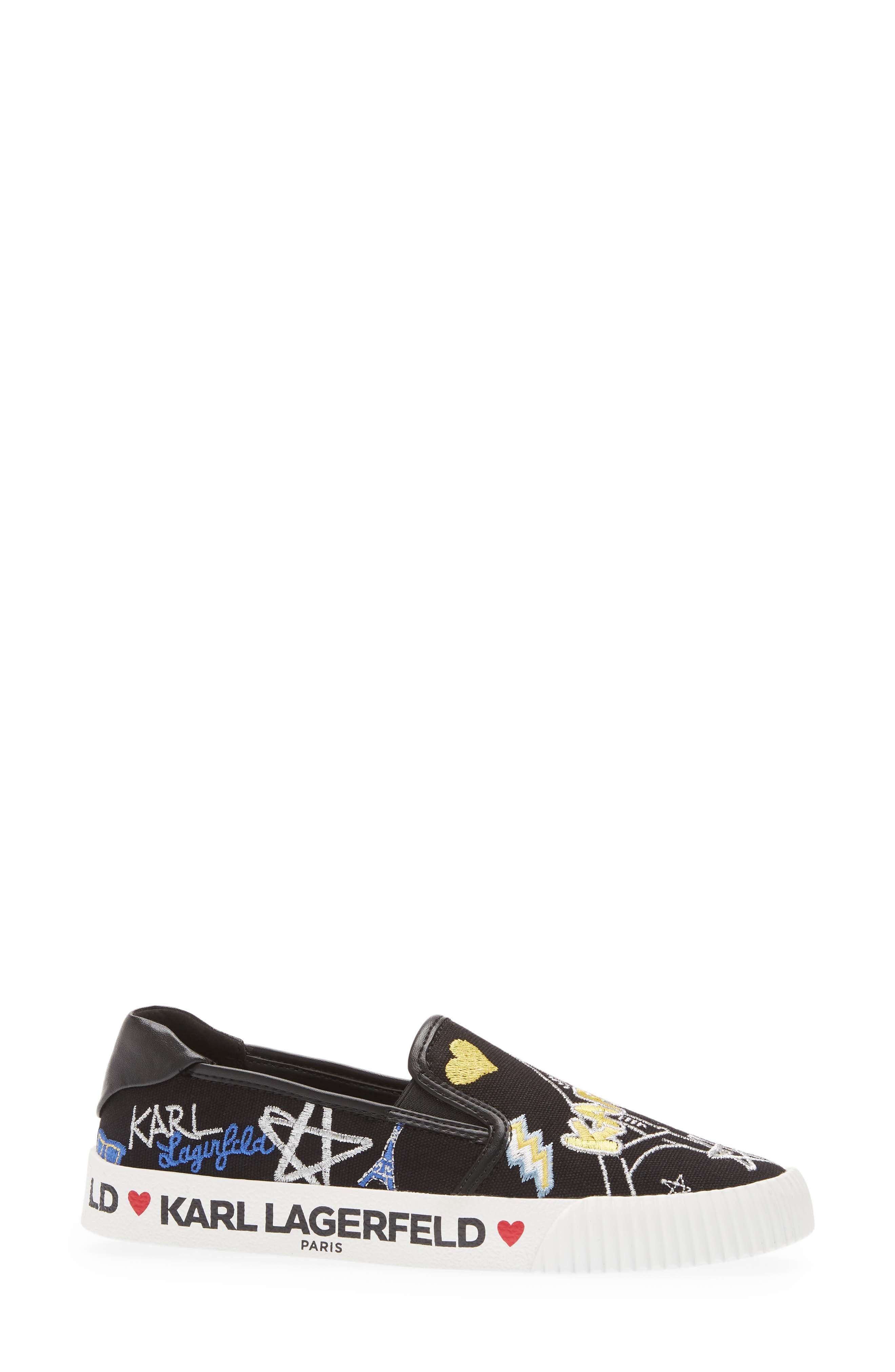 KARL LAGERFELD PARIS Jazlyn Slip-On Sneaker, Alternate, color, 