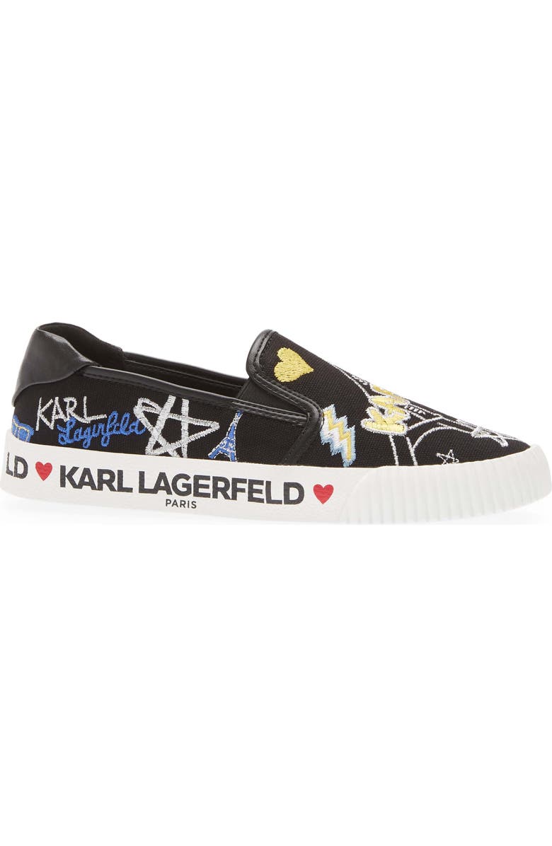 KARL LAGERFELD PARIS Jazlyn Slip-On Sneaker, Alternate, color,