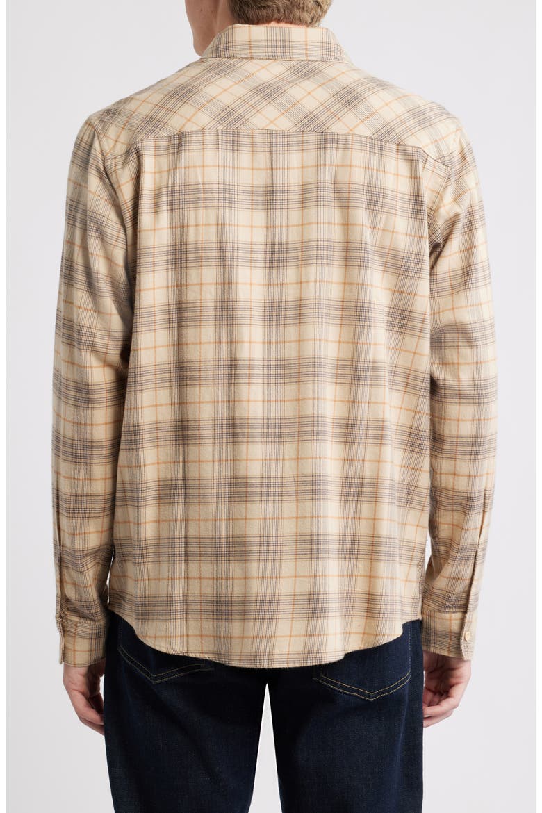 Wayne Plaid Button-Up Work Shirt, Alternate, color, TAN MULTI