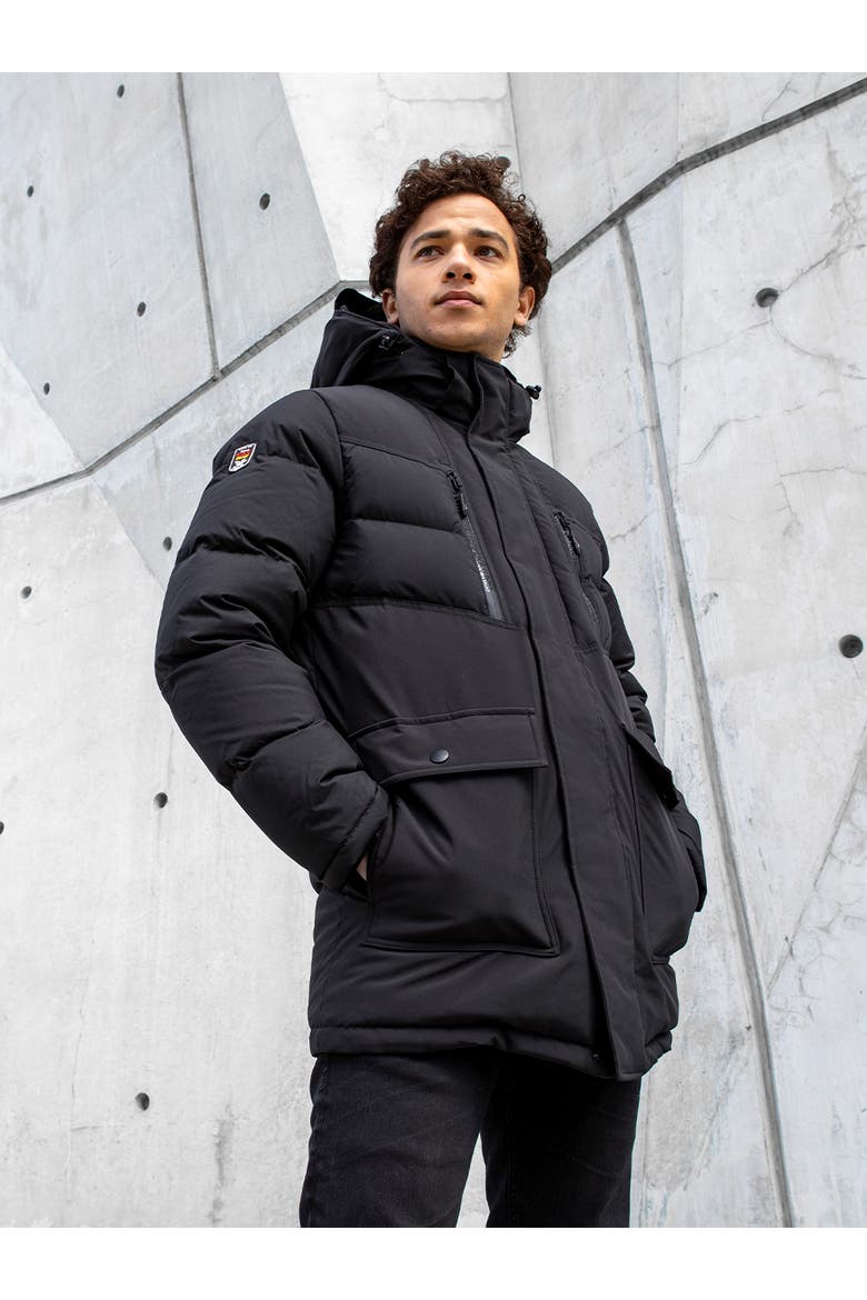 Grayson Men's Down Parka, Alternate, color, Black