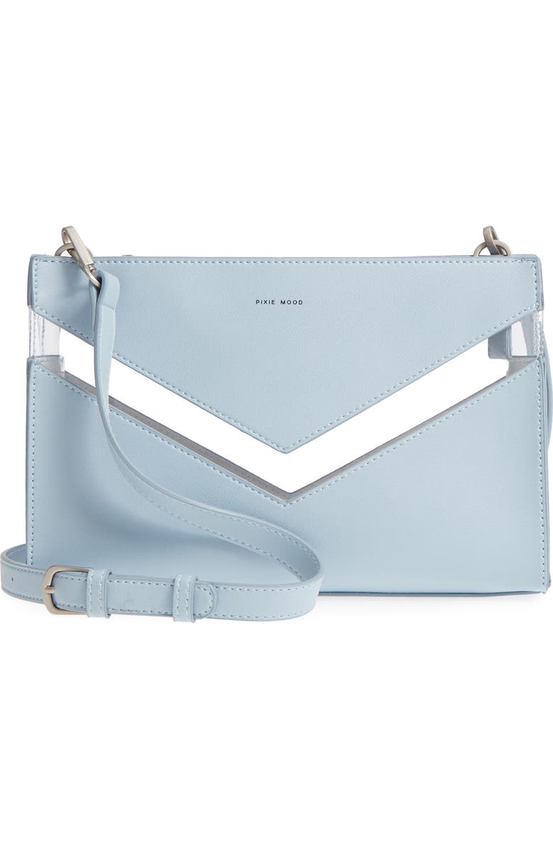 Pixie Mood Emily Faux Leather Crossbody Clutch, Main, color,