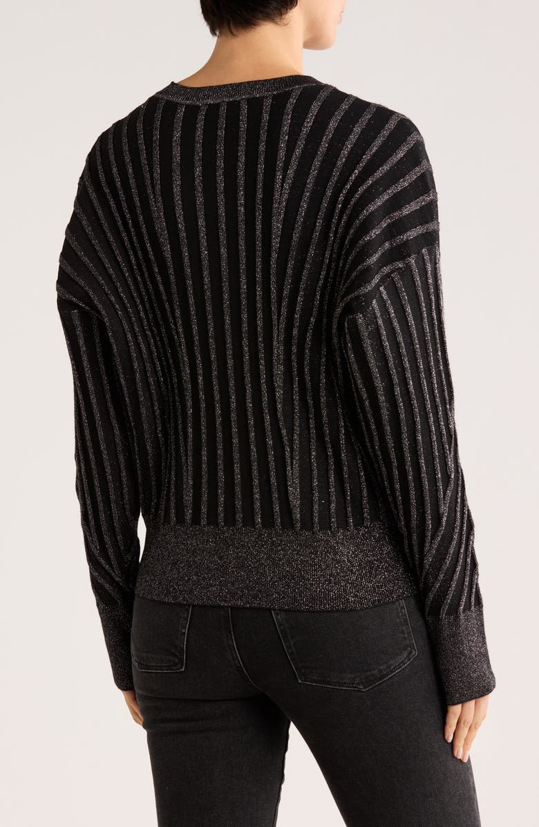 DKNY Transfer Stitch Sweater, Alternate, color, Black