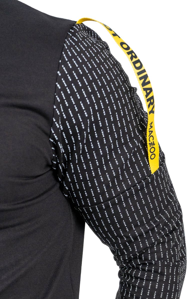 Maceoo Off Crewneck Long Sleeve T-Shirt, Alternate, color, Black