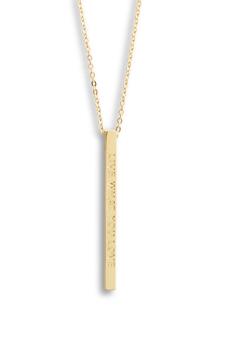 Live What You Love Necklace, Main, color, YELLOW GOLD