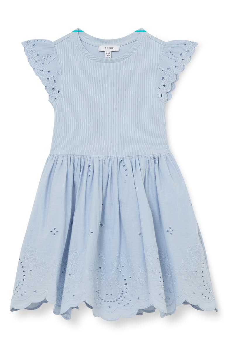 Reiss Kids' Carianna Eyelet Dress, Main, color, 