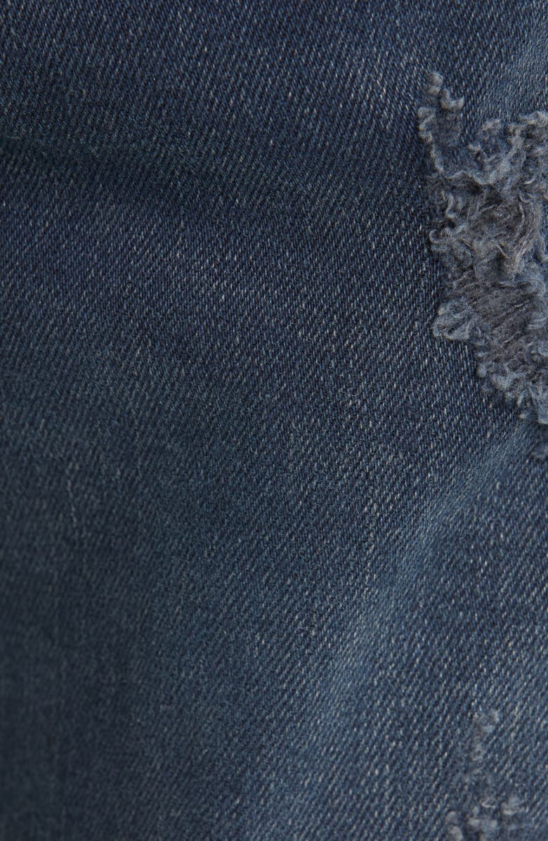 Off-White Diagonal Pocket Distressed Men's Skinny Jeans, Alternate, color,