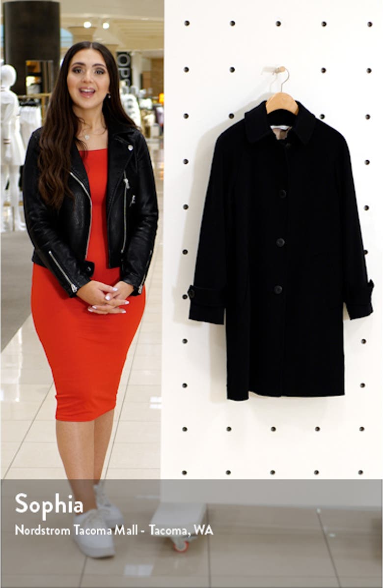 Wool Raglan Sleeve Coat, sales video thumbnail