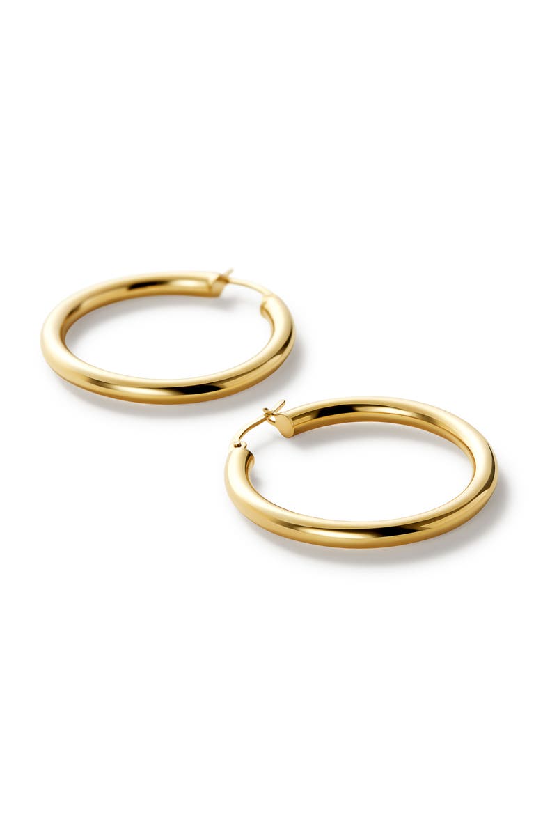 Ana Luisa Chunky Gold Hoop Earrings - Gold Classic Hoops Large, Alternate, color, Gold