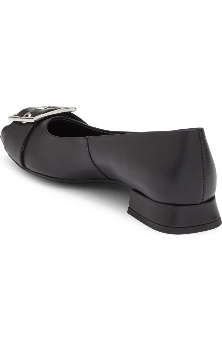 Paul Green Devony Buckle Flat, Alternate, color, Black Leather