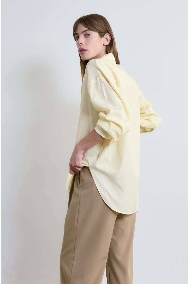 Oversized Shirt, Alternate, color, Yellow Stripe
