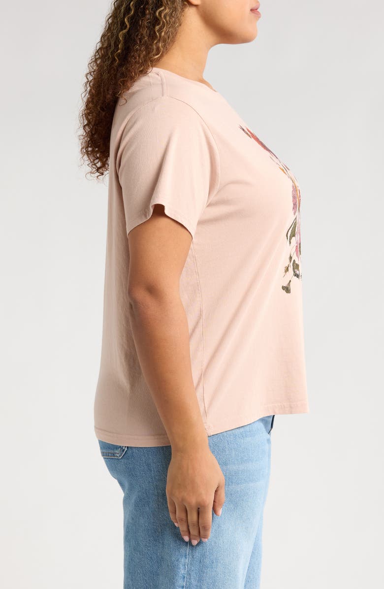 Lucky Brand Heritage Bouquet Boyfriend T-Shirt, Alternate, color, 